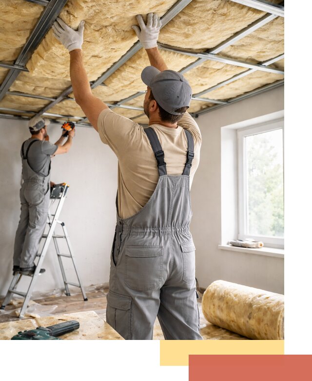 Утепление потолка под ключ в Дмитрове качественно и быстро