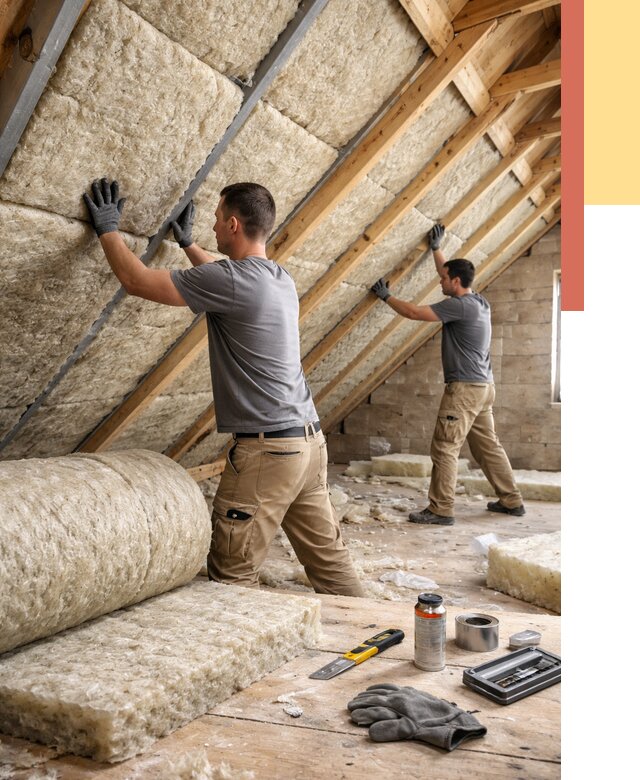 Утепление потолка минватой в Дмитрове от 1554 руб. — быстро и недорого | ОТДЕЛОЧНИК-Дмв