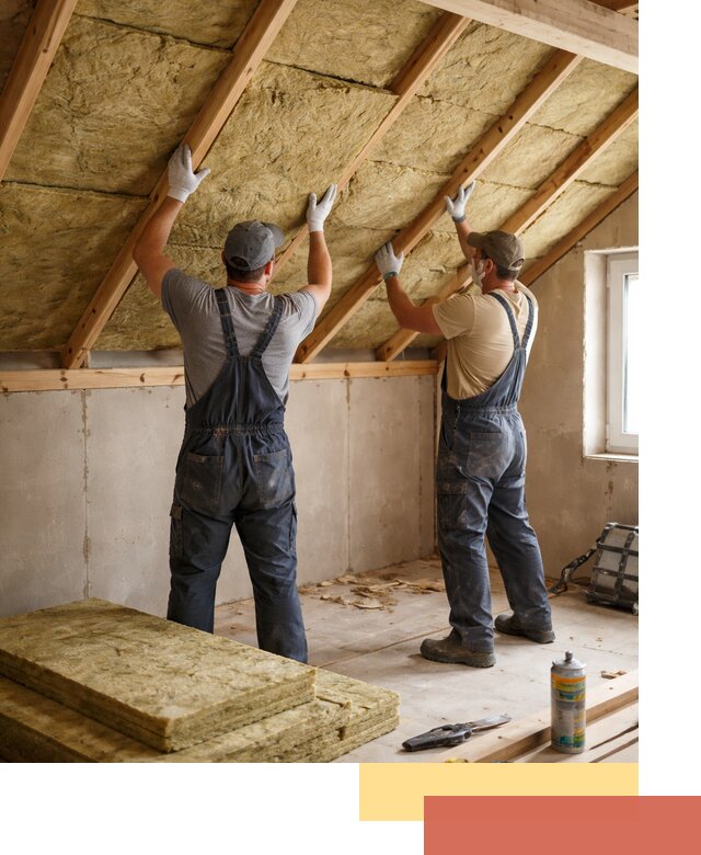 Утепление потолка минеральной ватой в Дмитрове